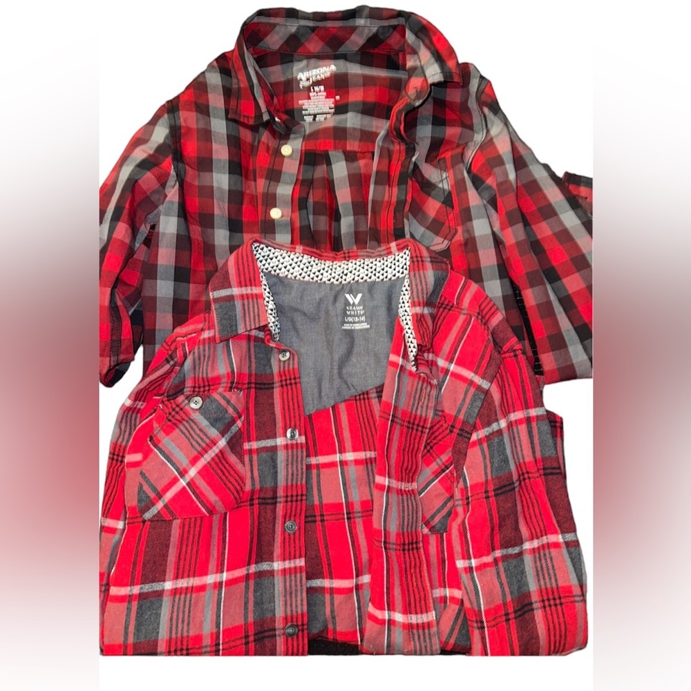 Boys plaid shirts